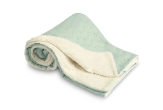 Dětská dvouvrstvá vyšívaná deka Icing 80x100cm mint