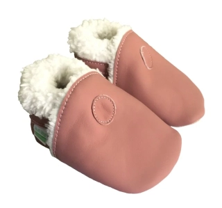 Dětské celokožené zimní capáčky Hopi Hop pink vel.6-12m