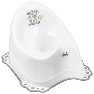 MALTEX Nočník s pevnou podstavou protiskluzový Zebra - White/Grey