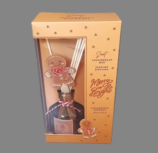 Difuzer v dárkovém balení VÁNOČNÍ vůně - Gingebreard  snowball 