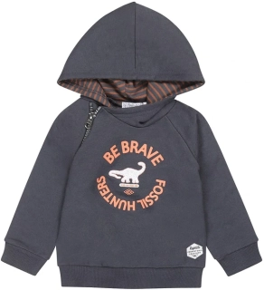 DIRKJE Mikina s kapucí tm. modrá kluk vel. 74 