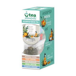 Tea Moments Assorted Green Tea 33,6g (15 sáčků, kolekce čajů)