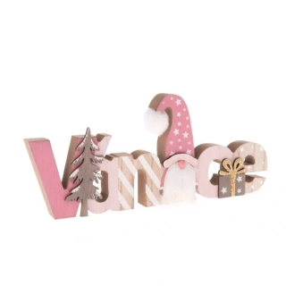 Dřevěná dekorace nápis - Vánoce