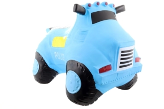 Hopsadlo gumové Auto Policie modré
