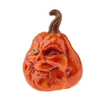 Dekorace DÝNĚ s tváří keramická oranžová