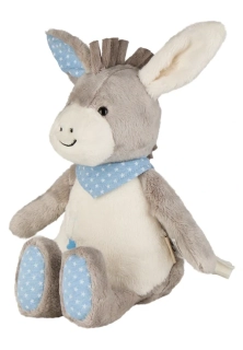 Plyšový Oslík Emmi Boy 26cm s nočním světýlkem a melodií