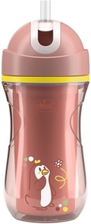 CHICCO Hrneček Sport termo se slámkou pink, 14m+_bez bpa