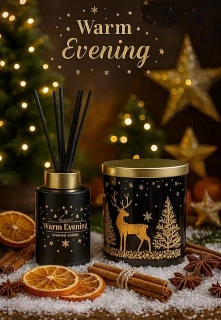Dárkový Set Warm Evening – Hot Punch (Svíčka & Difuzér)