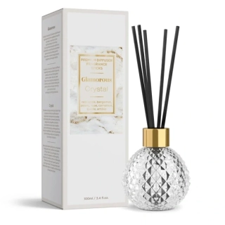 Luxusní skleněný Difuzér GLAMOROUS – CRYSTAL 100ml