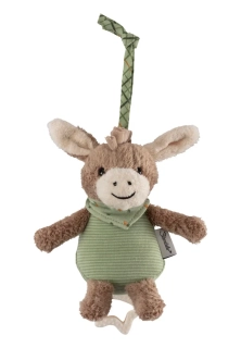 Hudební Hračka Oslík Emmilius s uklidňující melodií (19 cm)