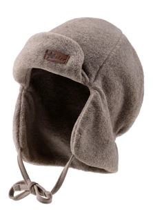 Dětská zimní čepice "Pilotka" (Aviator) z mikrofleecu vel.45