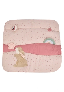 Hrací podložka s aktivitami Králík Hanni (100 x 100 cm)