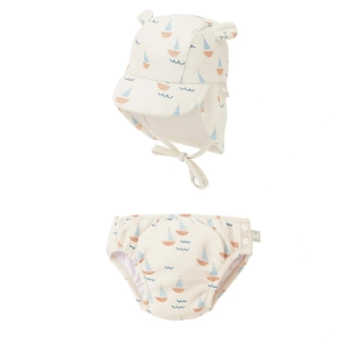 Sada kojenecké plavky + čepice s UPF50+ BIMBI CALYPSO 3-9m
