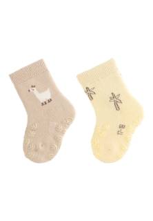 ABS Lezoucí protiskluzové ponožky Lama ( sada 2ks) vel.17/18