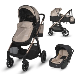 Travel systemí kočárek HAPI SOLEY Smoked Grey 3v1