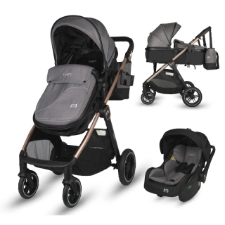 Travel systemí kočárek HAPI SOLEY Simply Taupe 3v1