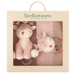 Dárková sada BIMBI MONET s hračkami a dekou