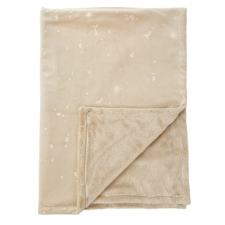 Luxusní dětská deka s vytlačovaným vzorem BimBi 80x110 cm béžová