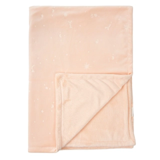 Luxusní dětská deka s vytlačovaným vzorem BimBi 80x110 cm růžová