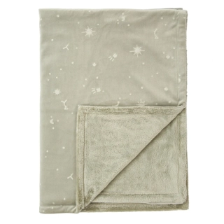 Luxusní dětská deka s vytlačovaným vzorem BimBi 80x110 cm šedá