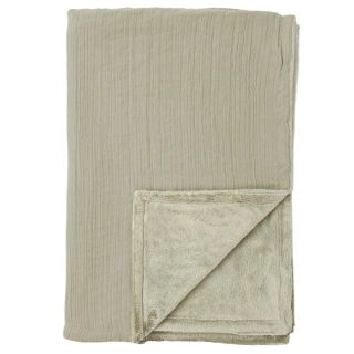 Oboustranná dětská deka Mušelín & Coralina šedá