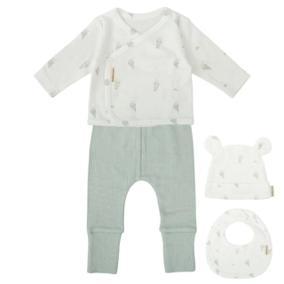 Kojenecká 4-dílná bambusová sada Bimbidreams Blue Sky – dárkový set vel. 56