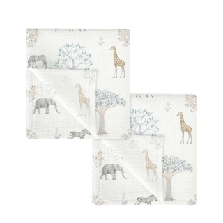 Bambusové pleny sada 2ks BimBi 60x60cm Tanzania