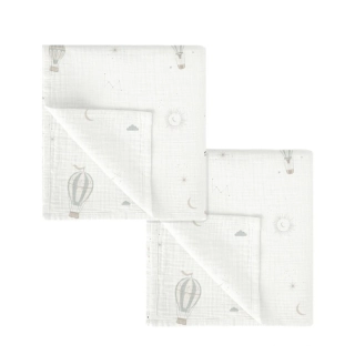 Bambusové pleny sada 2ks BimBi 60x60cm Blue Sky