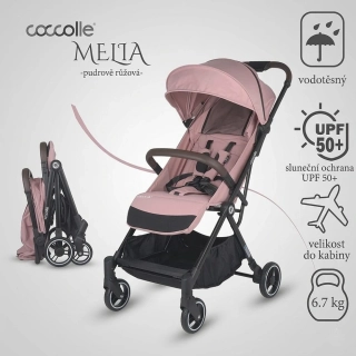 Cestovní kočárek Coccolle Melia Blush Pink