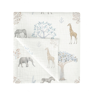 Muselinovo-bambusová osuška BimbiDreams 120x120cm Tanzania