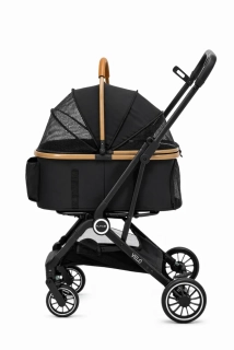 Multifunkční kočárek pro psy a kočky Velo s ventilací a otočnými koly