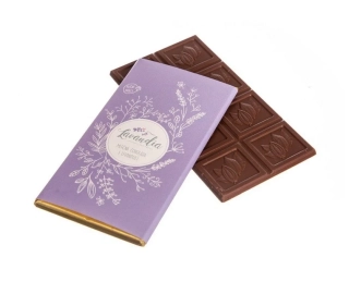 BIO Mléčná čokoláda s LEVANDULÍ