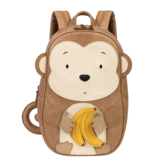 Dětský batůžek z eco kůže OPIČKA - Affe Momo