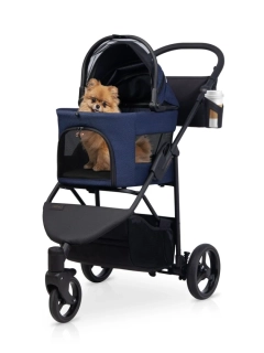 Kočárek Carinio EOS Navy pro mazlíčky