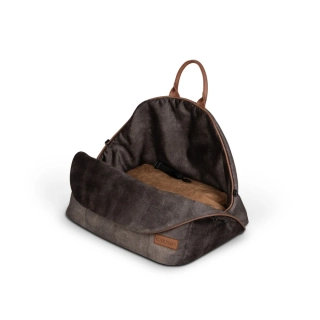 CARINIO AMIS 3v1 Wood - Pelíšek, přepravní taška, autosedačka pro zvířata