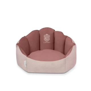 Kvalitní pelíšek ve tvaru mušle pro mazlíčky Carinio Shell Blush vel.M/L