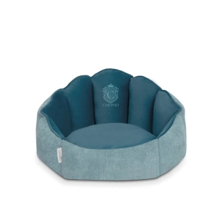 Kvalitní pelíšek ve tvaru mušle pro mazlíčky Carinio Shell Lagoon vel.M/L