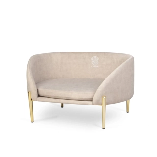 Luxusní sofa pelíšek CARINIO OVAL IVORY