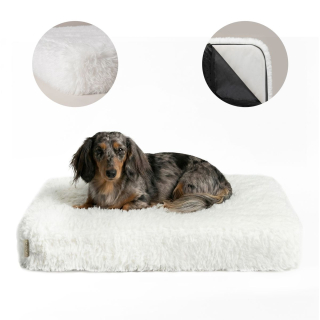 Pelíšek pro psy CARINIO YETI cream L