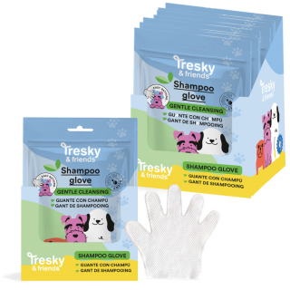 Šamponovací rukavice pro psy a kočky s vůní zeleného čaje