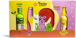Dárková sada pro psy Tresky & friend – kompletní péče o srst