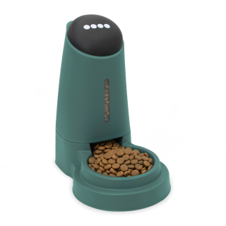 MilooPets Petportion Gravitační dávkovač krmiva pro psy a kočky 3,2 l – petrojevě modrý