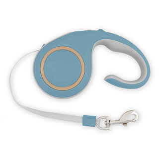 Samonavíjecí vodítko MilooPets Soft Control modré 5m