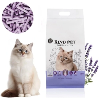 MilooPets Kind Pet EKOLOGICKÉ, ANTIBAKTERIÁLNÍ stelivo pro domácí mazlíčky 2,5 kg Levandule
