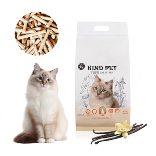 MilooPets Kind Pet EKOLOGICKÉ, ANTIBAKTERIÁLNÍ stelivo pro domácí mazlíčky 2,5 kg Vanilka
