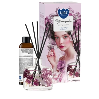 Aroma difuzér Aura Home Care se sušenými květy Enchanted Garden 180ml