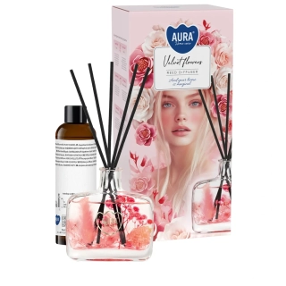 Aroma difuzér Aura Home Care se sušenými květy Enchanted Garden 180ml