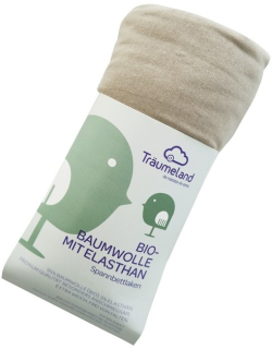 TRÄUMELAND prostěradlo Bio-Bavlna s elastanem 40x90 Taupe_soft