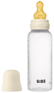 Baby Bottle antikoliková láhev 270ml s kaučukovým dudlíkem - Ivory BIBS