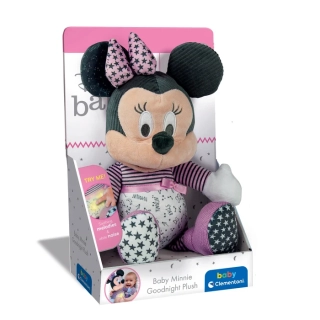 Plyšová hračka s uklidňující melodií a světlem Minnie Baby Clemantoni